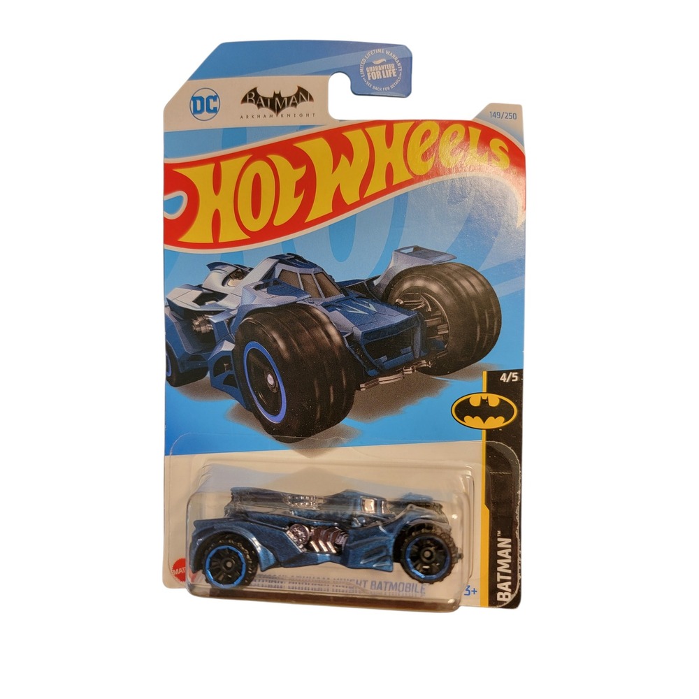 Hot Wheels DC Batman Arkham‎ Knight Batmobile 149/250 Blue Diecast Toy Car